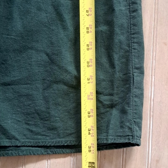 Aerie Linen Corset Linen Blend Beachy Straps Buttons Sycamore Green Mini Dress - Picture 11 of 12